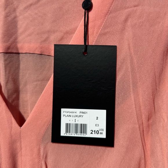 The Kooples Sweetie ruffled V-neck blouse | Size 2, New - Picture 2 of 2